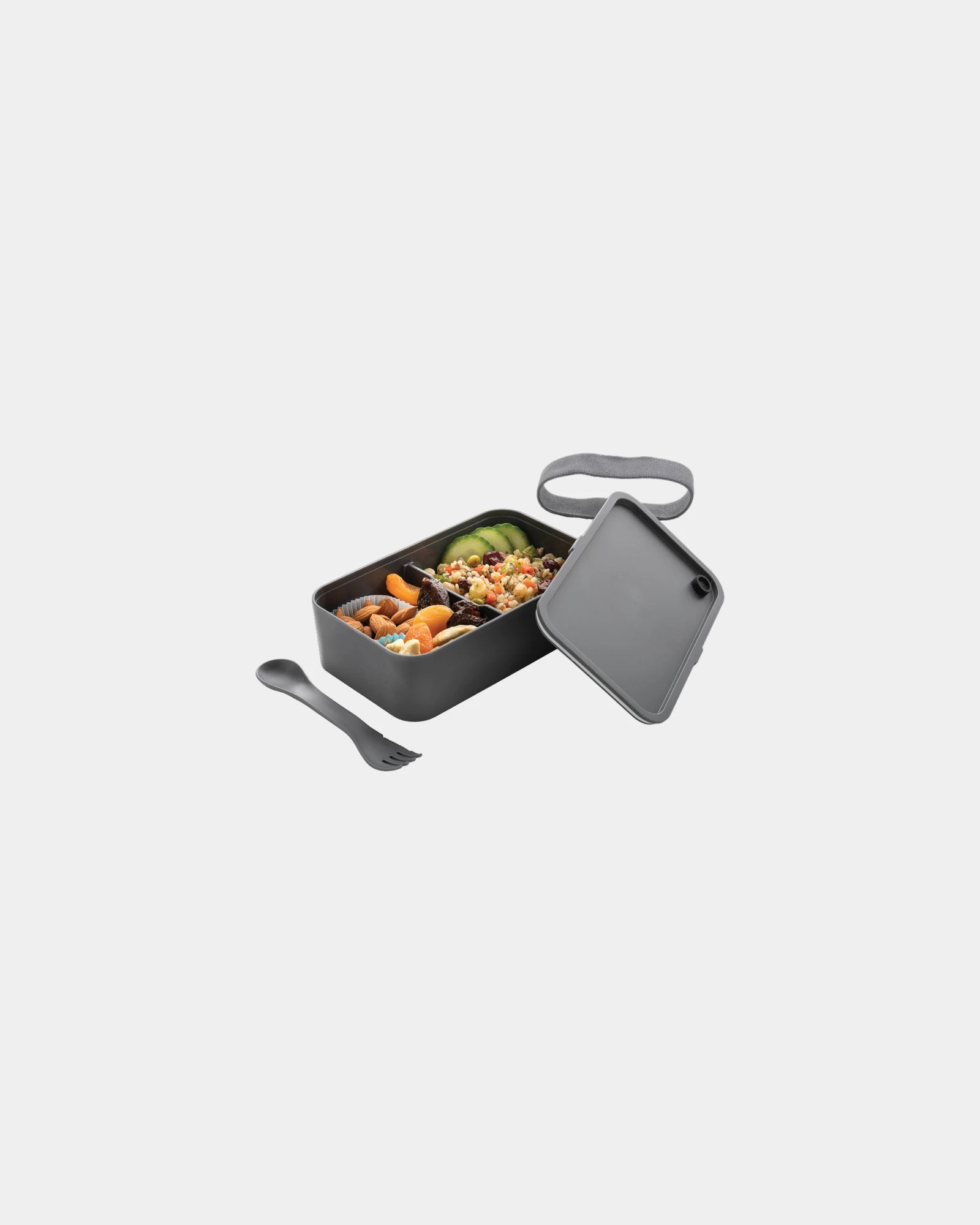 Boîte à lunch PP 0,8L avec cuillère-fourchette à personnaliser - 1